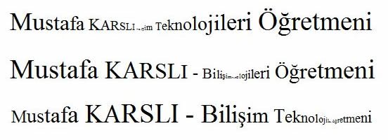 Dalgalı Yazı Efekti