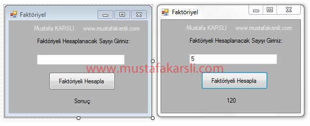 Faktöriyel Hesaplama Programı
