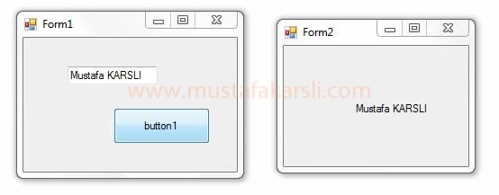 Formlar Arası Veri Alışverişi