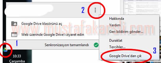 google drive çıkış