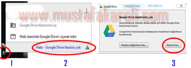 google drive klasör değiştirme