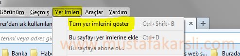internet explorer sık kullanılanları firefoxa aktarma