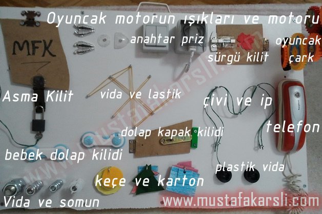 MFK Aktivite Panosu Malzemeleri