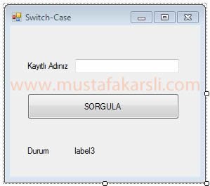 switch case örneği