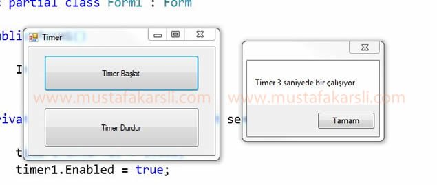 timer kullanımı ve özellikleri