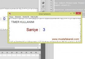 Flash ActionScript 3 ile Timer Kullanımı